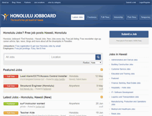 Tablet Screenshot of honolulujobboard.com